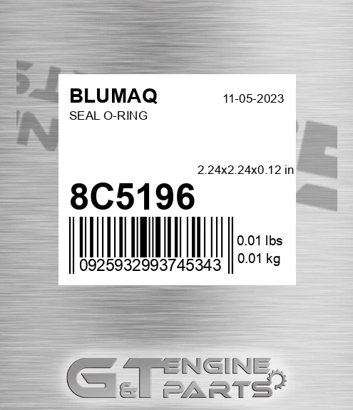 8C-5196 Seal O-ring for BLUMAQ