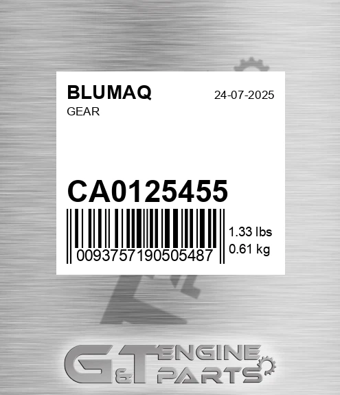 CA0125455 Gear for BLUMAQ