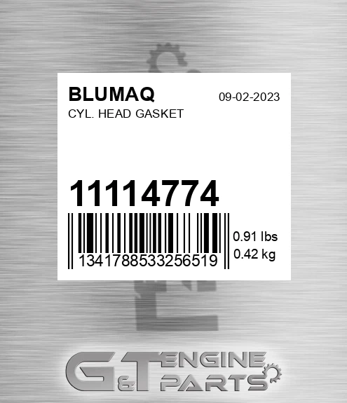 11114774 BLUMAQ Cyl. Head Gasket