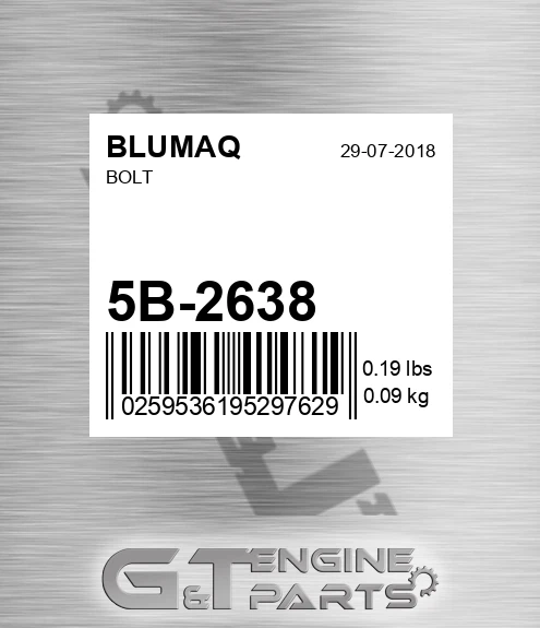 5B-2638 Bolt