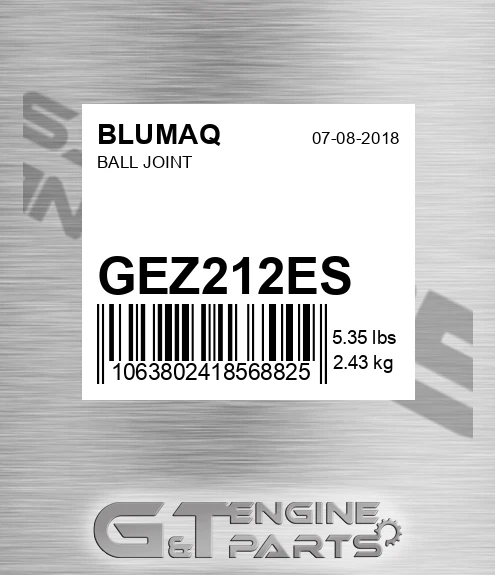 GEZ212ES Ball Joint for BLUMAQ