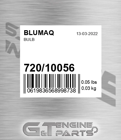 720/10056 Bulb for BLUMAQ