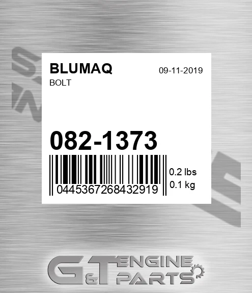 082-1373 Bolt for BLUMAQ