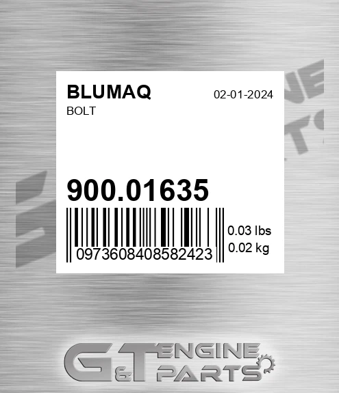 900.01635 Bolt for BLUMAQ