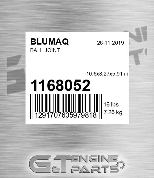 116-8052 Ball Joint for BLUMAQ
