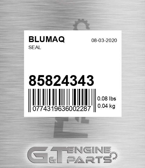 85824343 BLUMAQ Seal