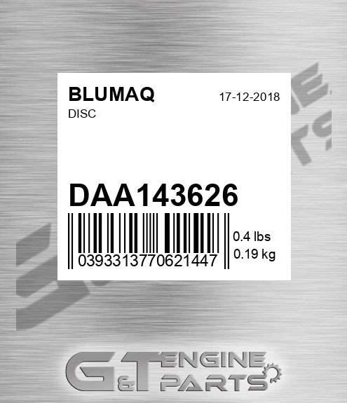 DAA143626 Disc for BLUMAQ