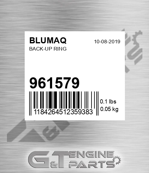 961579 BLUMAQ Back-up Ring