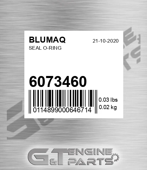 6073460 Seal O-ring
