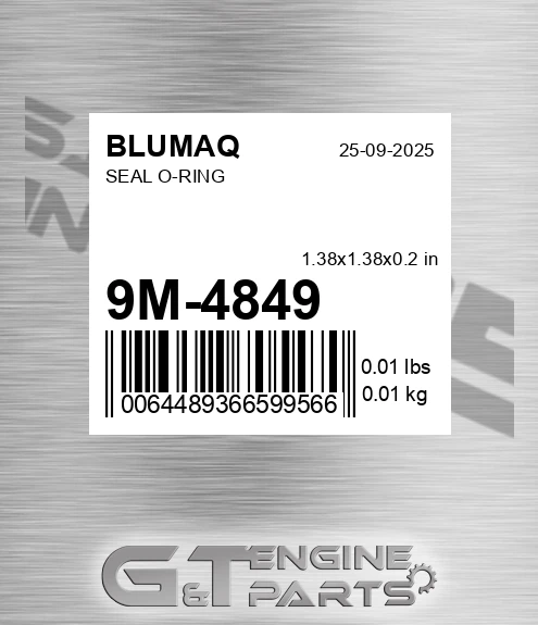 9M-4849 Seal O-ring for BLUMAQ