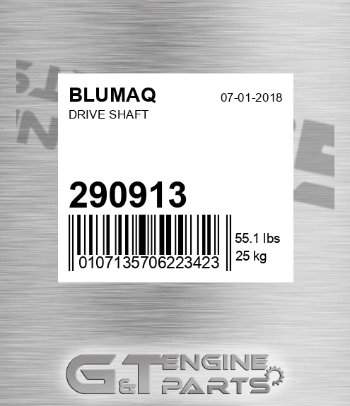 290913 Drive Shaft for BLUMAQ