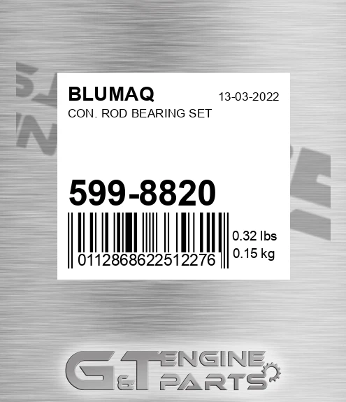 599-8820 Con. Rod Bearing Set for BLUMAQ