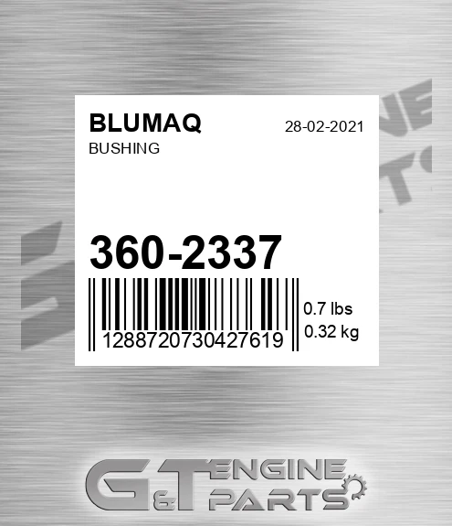360-2337 BLUMAQ Bushing