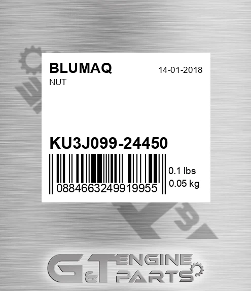 KU3J099-24450 Nut for BLUMAQ