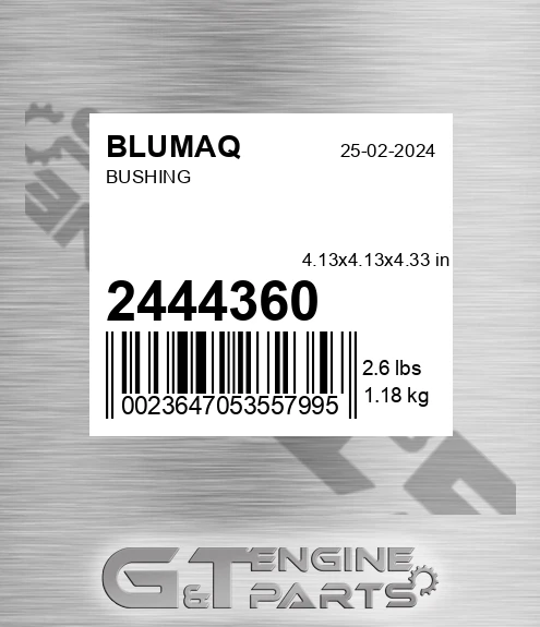 244-4360 Bushing for BLUMAQ