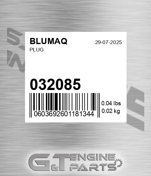 032.085 Plug for BLUMAQ