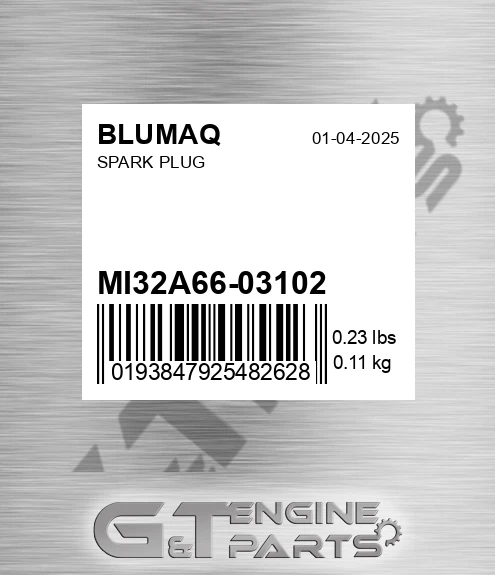 MI32A66-03102 Spark Plug for BLUMAQ