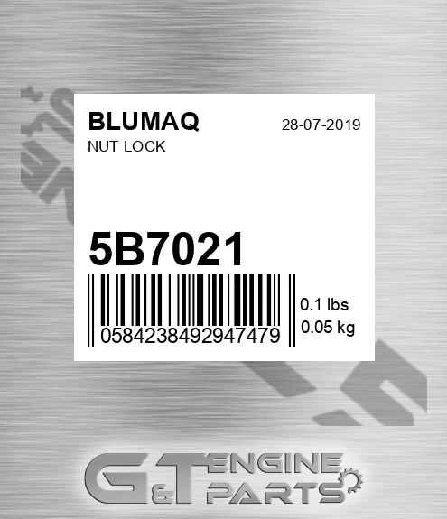 5B-7021 Nut Lock