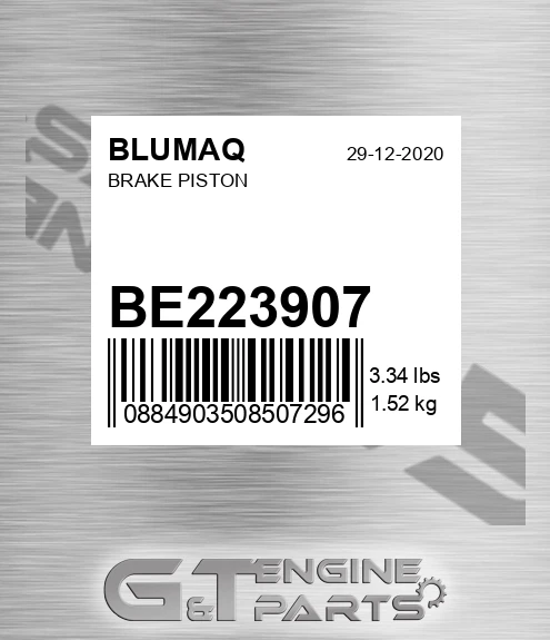 BE223907 BLUMAQ Brake Piston