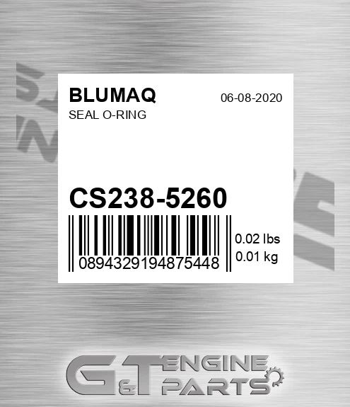 CS238-5260 Seal O-ring for BLUMAQ