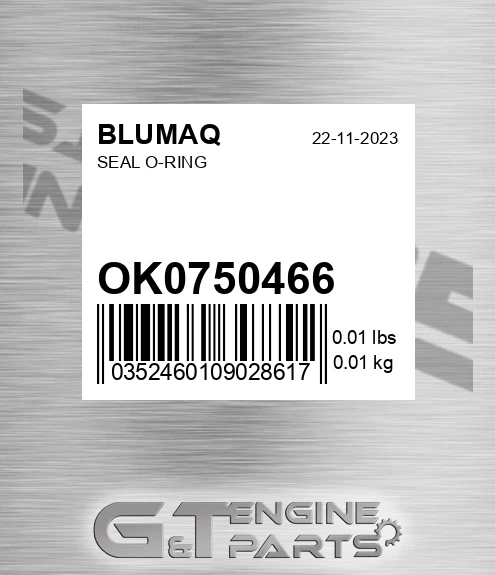 OK0750466 Seal O-ring for BLUMAQ