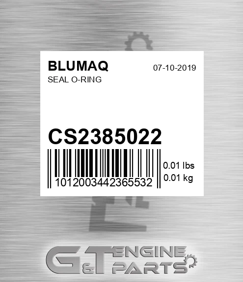 CS238-5022 Seal O-ring for BLUMAQ