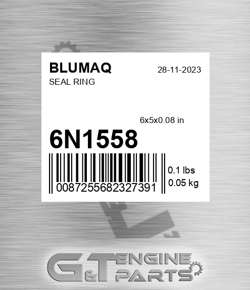 6N-1558 Seal Ring for BLUMAQ