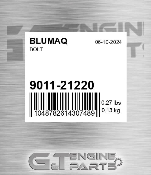 9011-21220 Bolt for BLUMAQ