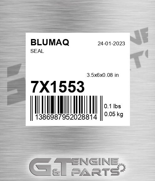 7X-1553 Seal for BLUMAQ