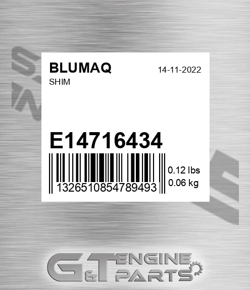 E14716434 Shim for BLUMAQ