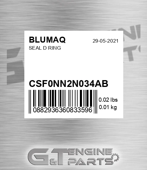CSF0NN2N034AB BLUMAQ Seal D Ring