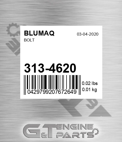 313-4620 Bolt