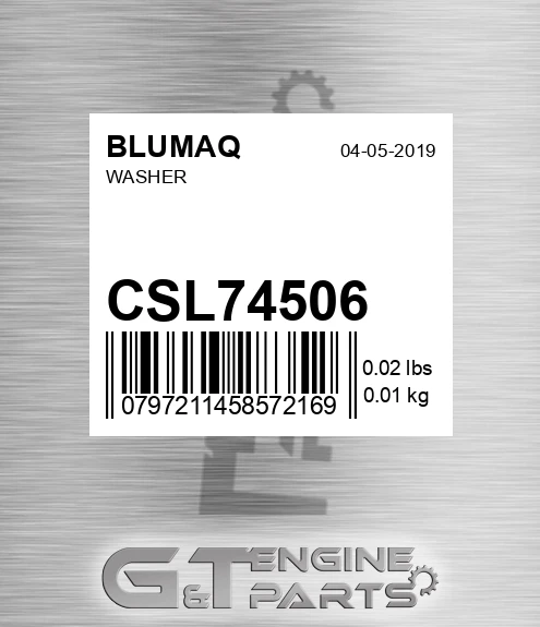 CSL74506 Washer