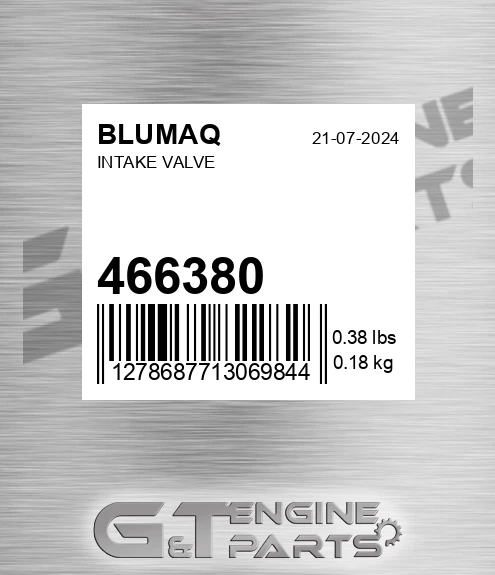466380 Intake Valve