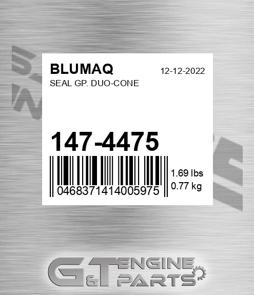 147-4475 Seal Gp. Duo-cone