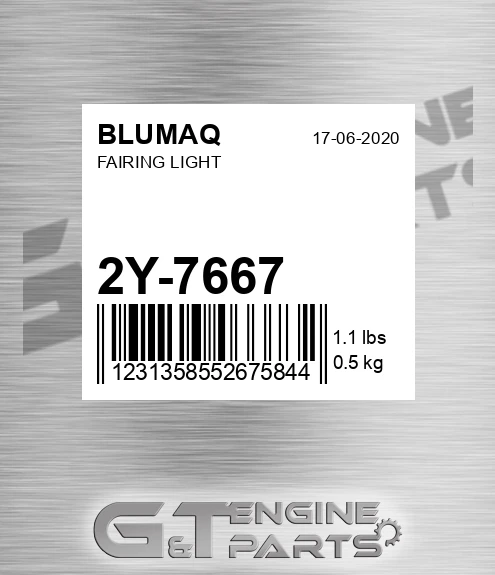 2Y-7667 Fairing Light for BLUMAQ