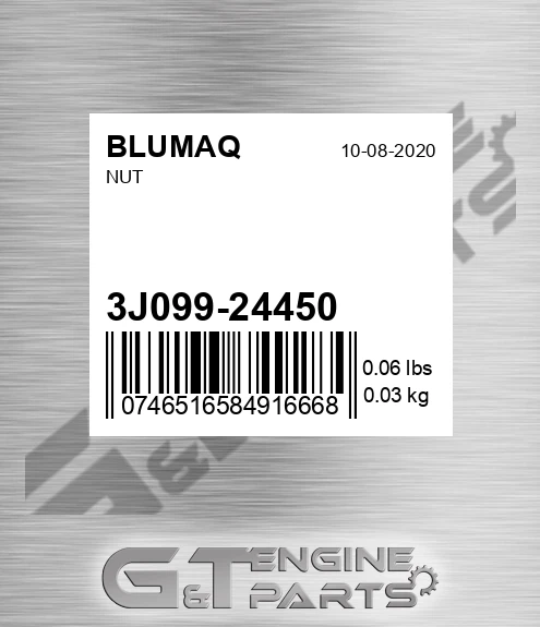 3J099-24450 Nut for BLUMAQ