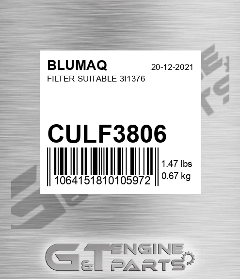 CULF3806 Filter Suitable 3i1376 for BLUMAQ