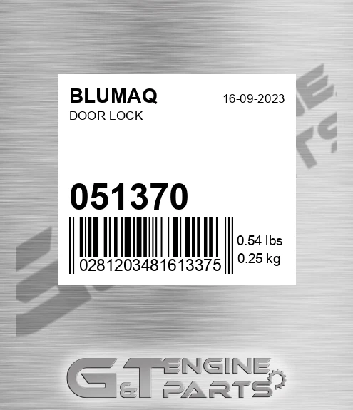 051.370 Door Lock for BLUMAQ