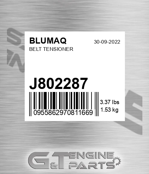 J802287 Belt Tensioner