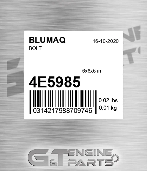 4E-5985 Bolt for BLUMAQ