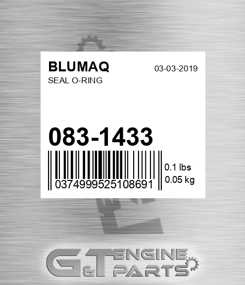 083-1433 Seal O-ring for BLUMAQ