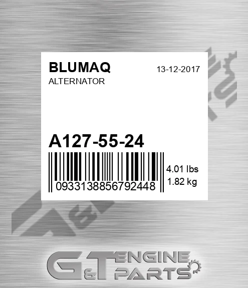 A127-55-24+ Alternator