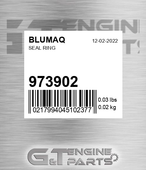 973902 BLUMAQ Seal Ring