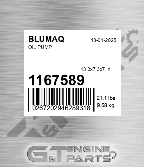 116-7589 Oil Pump