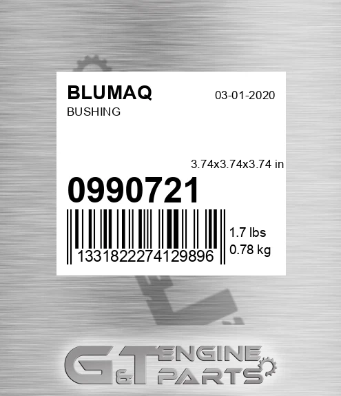099-0721 Bushing for BLUMAQ