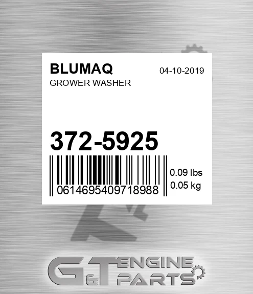 372-5925 Grower Washer for BLUMAQ