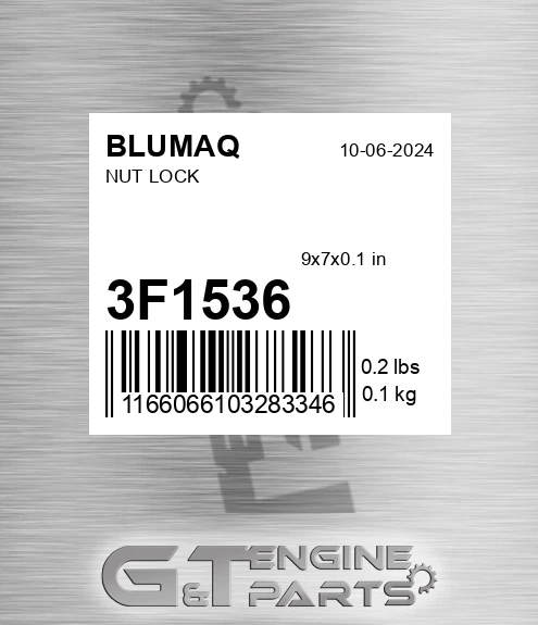 3F-1536 Nut Lock for BLUMAQ