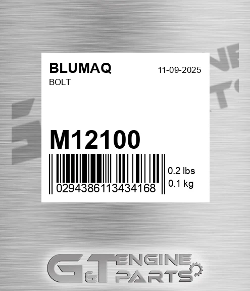 M12100 Bolt for BLUMAQ