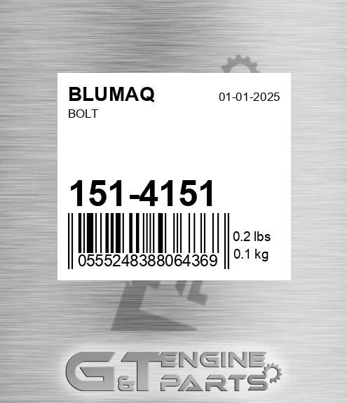 151-4151 Bolt for BLUMAQ